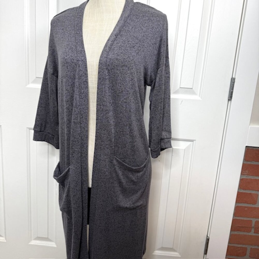 Agnes and Dora Heather-Gray Forever Cardigan - XL